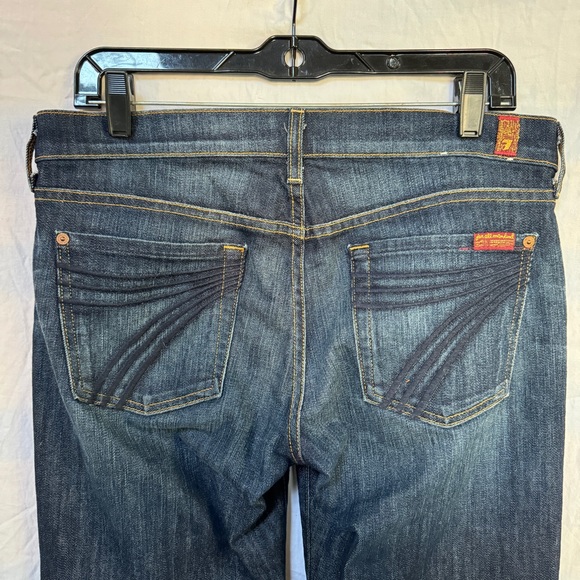 Seven 7 For All Mankind Dojo Flare Wide-Leg Jeans - Size 29 - Picture 8 of 11
